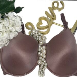 BOGO💥 Elegant Brown Bra Sz 38DD Bin A
